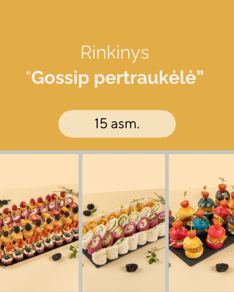 Rinkinys "Gossip kavos pertraukėlė", 15 asm.