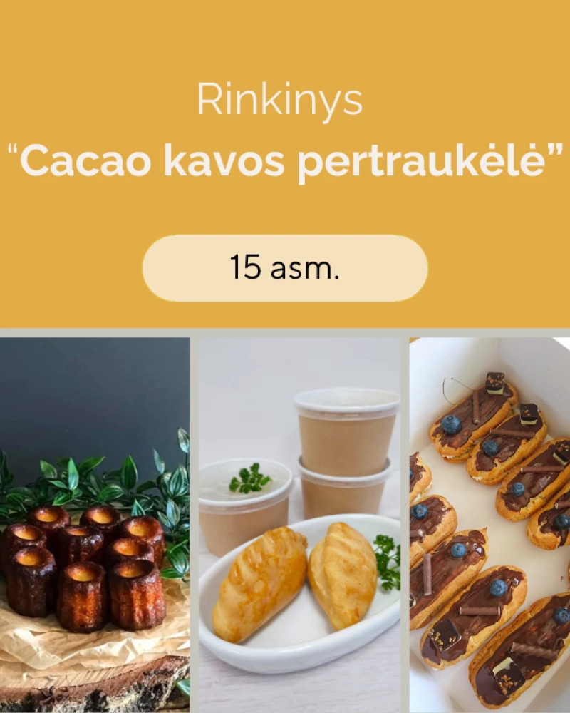 "Cacao" rinkinys Kavos pertraukėlei Nr. 1 (15 asm.)